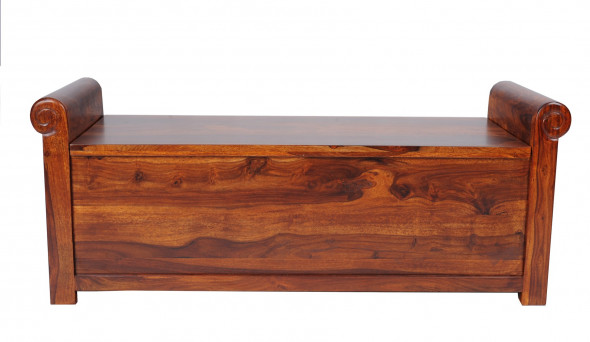 Skrzynia z litego drewna COL-118-125 cm -Kolekcja Colonial