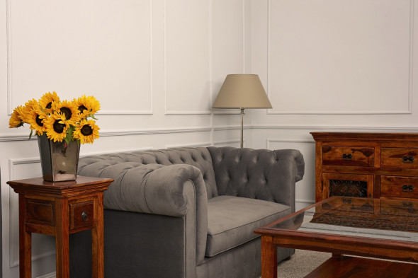 Sofa tapicerowana CLASSIC 205 cm- Kolekcja Chesterfield Materiał grupa A