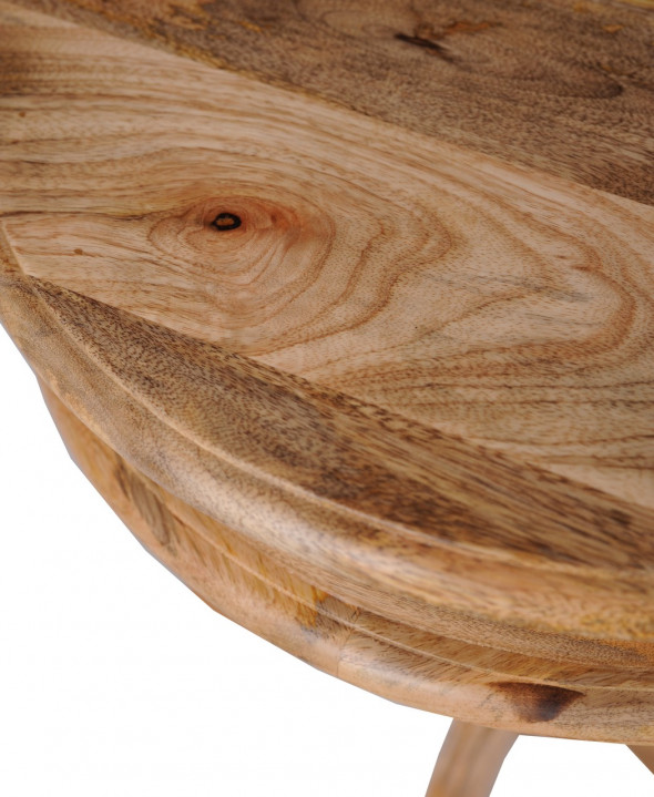 Stolik kawowy okrągły COL-63- 50X50- Kolekcja Colonial