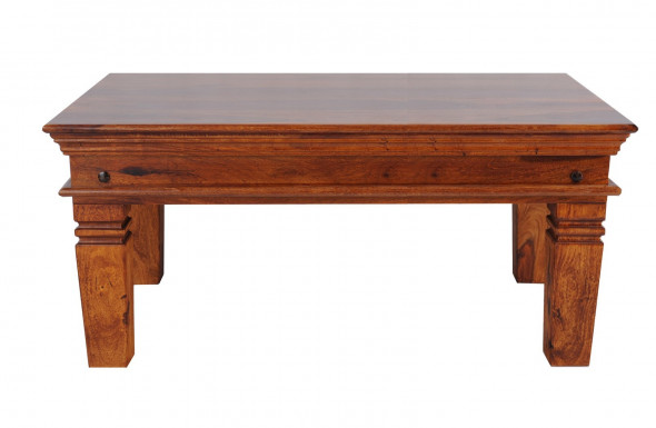 Stolik kawowy z ozdobnym gzymsem CO-21- 120x60 - Kolekcja Colonial Old