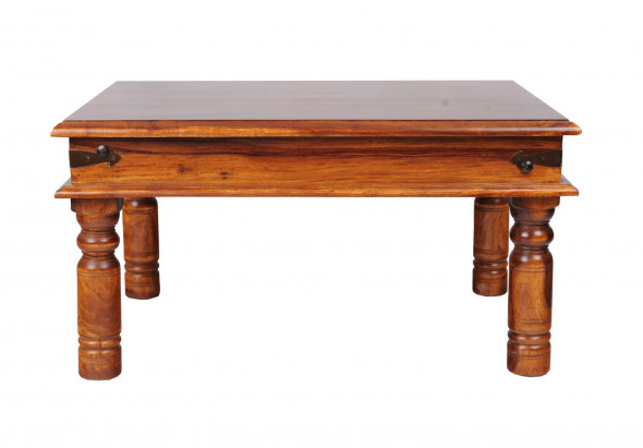 Stolik kawowy z toczoną nogą CO-113- 60x60 -Kolekcja Colonial Old