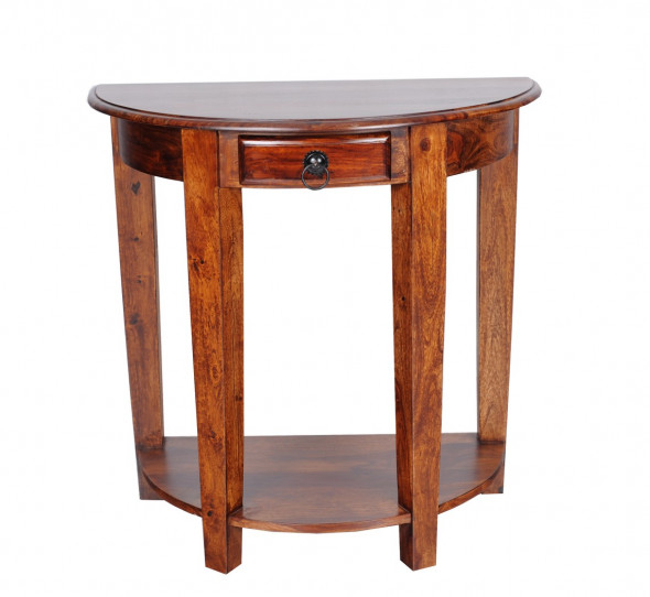 Stylowa półokrągła konsola z drewna CO-9- Kolekcja Colonial Old