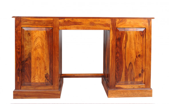 Stylowe biurko drewniane MET-22/140 -Kolekcja Metalwork