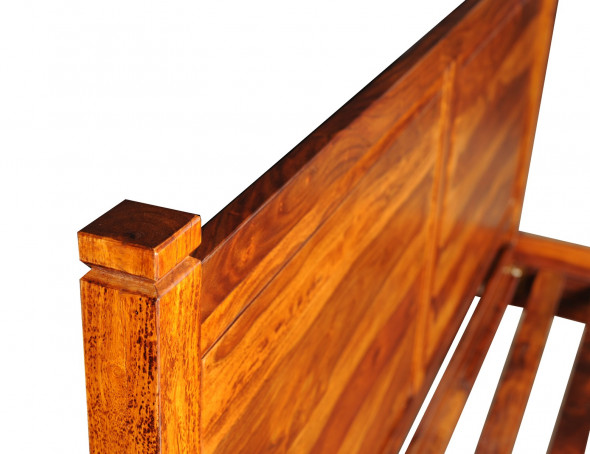 Stylowe łóżko z litego drewna COL-24 - Kolekcja COLONIAL