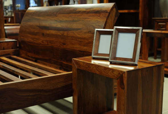 Szafka nocna,półka z litego drewna PU-32-Kolekcja Pure