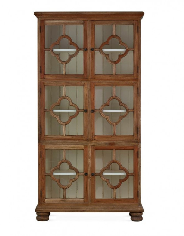 Witryna z litego drewna mahoniowego Dalston 76102 -Kolekcja Bramble