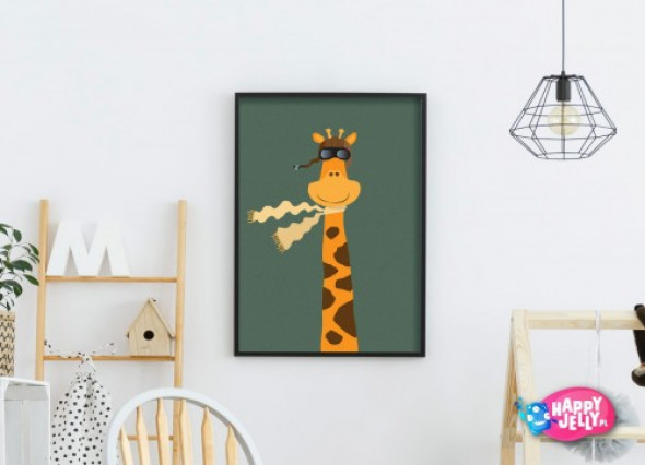 Plakat "Pan Żyrafa Podróżnik"