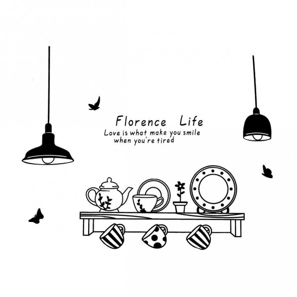 Naklejka na ścianę do kuchni WS-0043