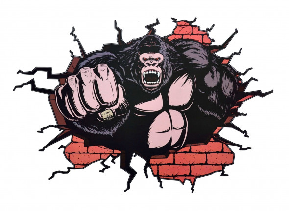 Naklejka na ścianę Goryl WS-0265