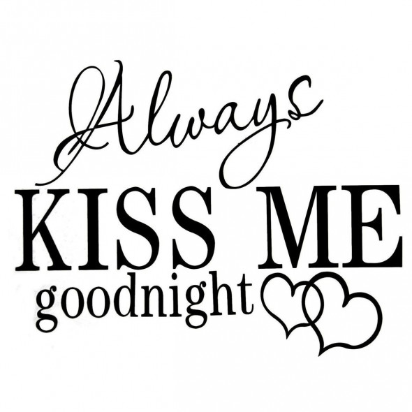 Naklejka na ścianę KISS ME WS-0081