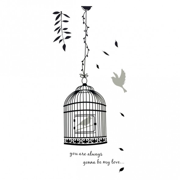 Naklejka na ścianę Klatka dla Ptaków WS-0160