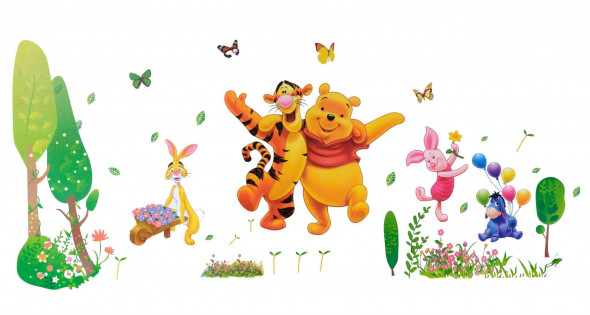 Naklejka na ścianę Kubuś Puchatek WS-0003