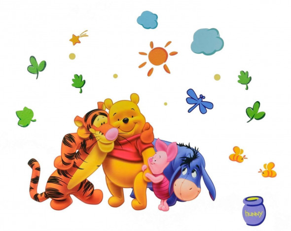 Naklejka na ścianę Kubuś Puchatek WS-0033