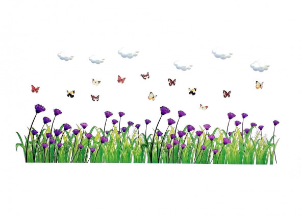 Naklejka na ścianę Kwiaty Dekor WS-0319