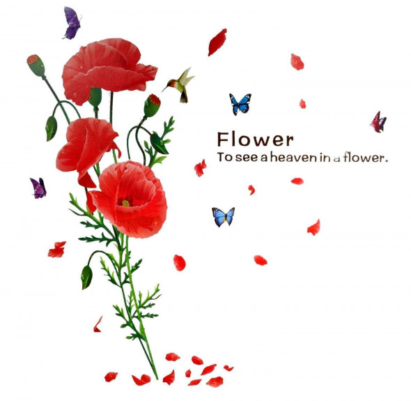 Naklejka na ścianę Maki WS-0064