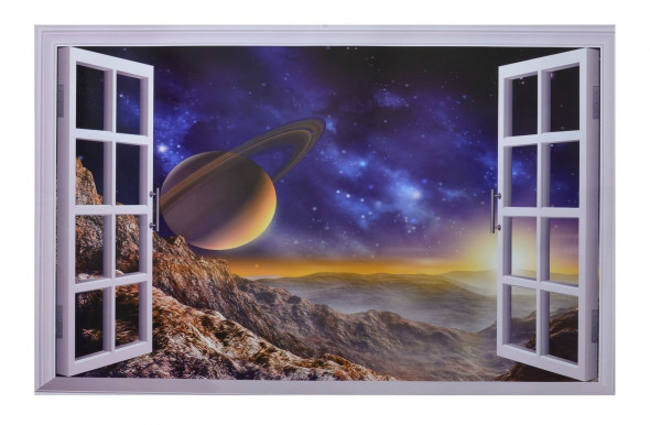 Naklejka na ścianę Okno 3D Kosmos WS-0278