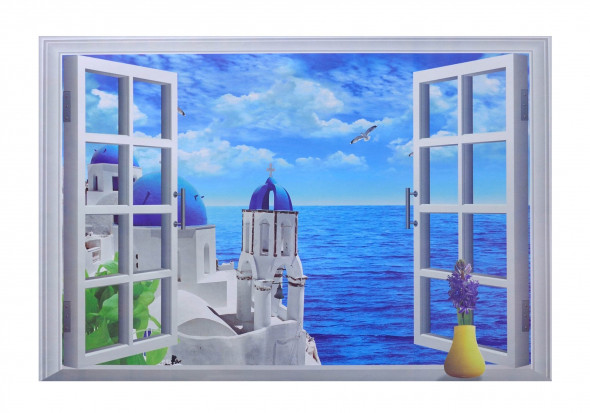 Naklejka na ścianę okno 3D WS-0226