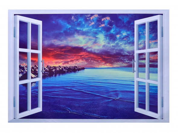 Naklejka na ścianę okno 3D WS-0259