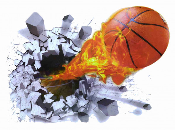 Naklejka na ścianę Piłka 3D WS-0144