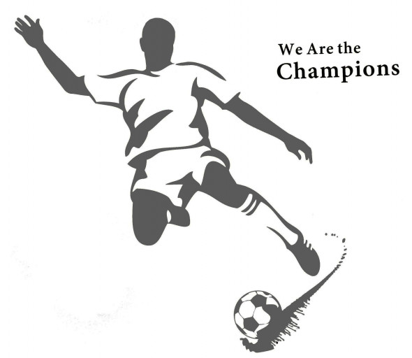 Naklejka na ścianę Piłkarz WS-0056