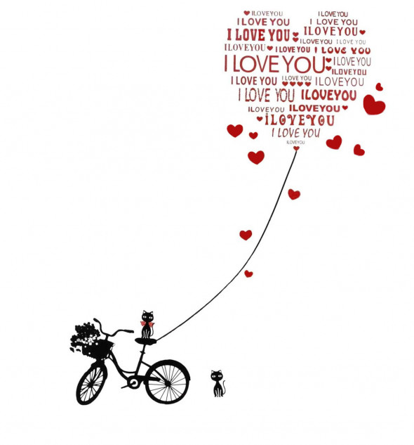 Naklejka na ścianę Rower WS-0018