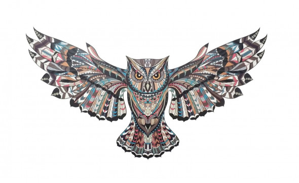 Naklejka na ścianę Sowa WS-0206