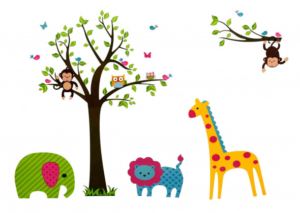 Naklejka na ścianę ZOO WS-0067