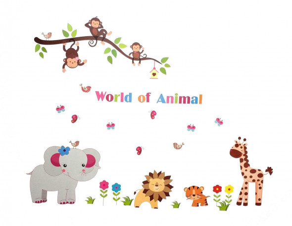 Naklejka na ścianę Zwierzęta WS-0210