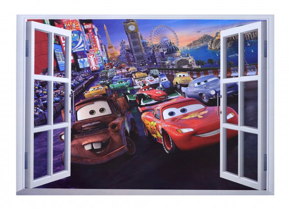 Naklejki na ścianę Auta Cars Okno WS-0233