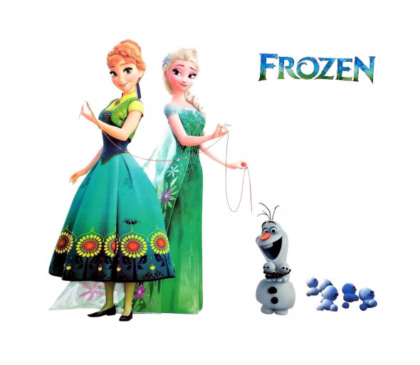 Naklejki na ścianę Kraina Lodu Elsa Anna Olaf WS-0328