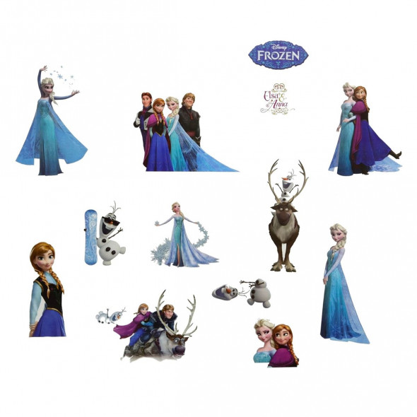 Naklejki na ścianę Kraina Lodu Frozen Elsa Olaf WS-0131