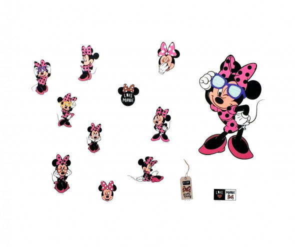 Naklejki na ścianę Myszka Minnie WS-0322