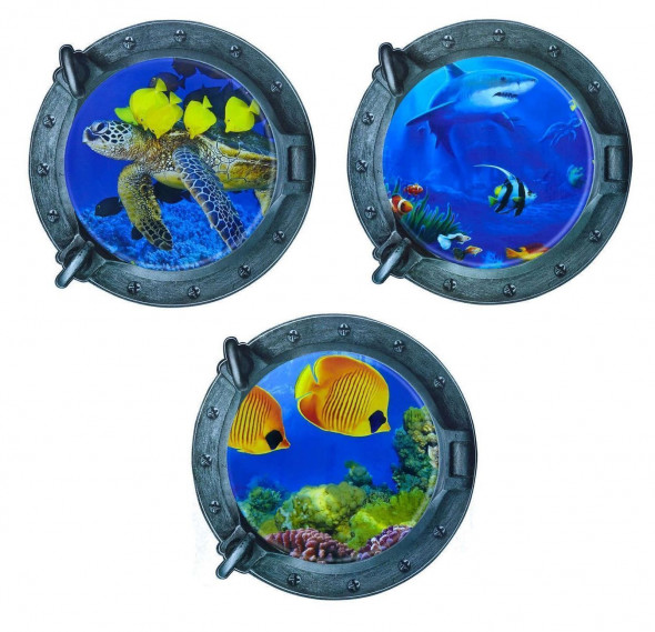 Naklejki na ścianę Okna statku Akwarium WS-0234