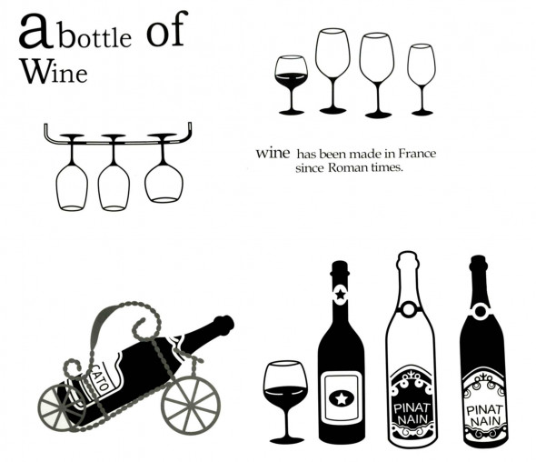 Naklejki na ścianę Wina WS-0029