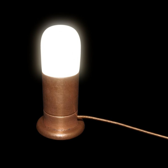 Lampa Stołowa-ML0.6 StaraMiedz-M OtakS-Okrągły