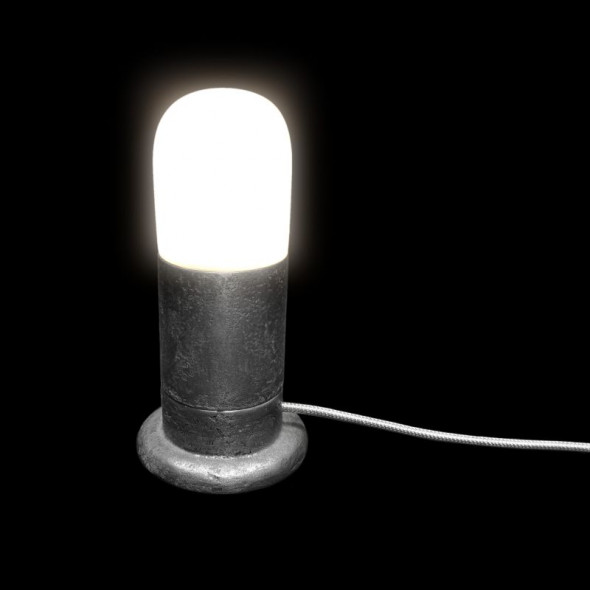 Lampa Stołowa-ML0.6 StaraStal-S OtakS-Okrągły