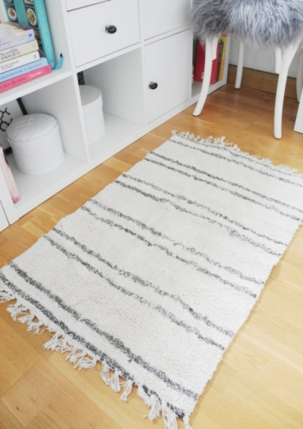 Dywanik berberyjski MOROCCAN WHITE (60x120 cm)