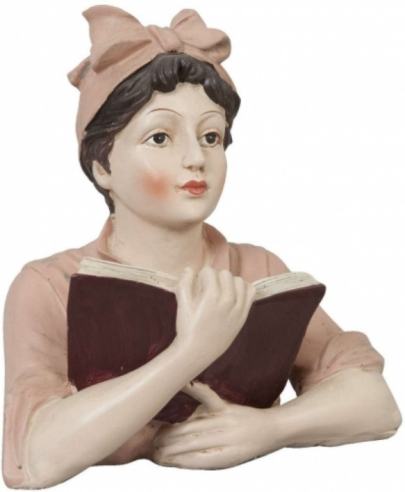Figurka dekoracyjna czytającej kobiety READER
