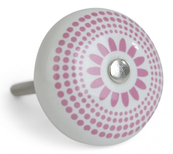 Gałka meblowa PINK FLO