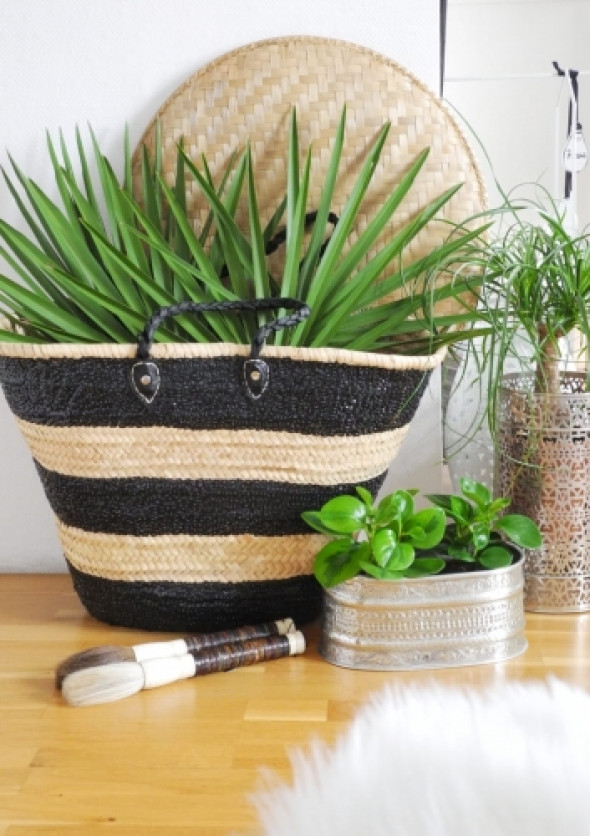 Koszyk typu shoper z cekinami Tine K Home