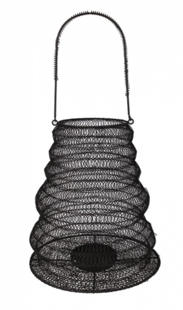 Lampion dekoracyjny z czarnej siatki MESH