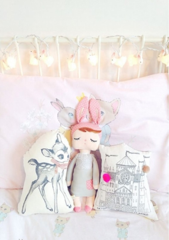 Lampki do pokoju dziecka z zajączkami WOODLAND RABBIT