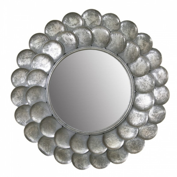 Lustro ścienne z dekoracyjną ramą SILVER