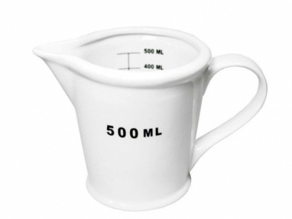 Miarka kuchenna biały dzbanek 500 ML
