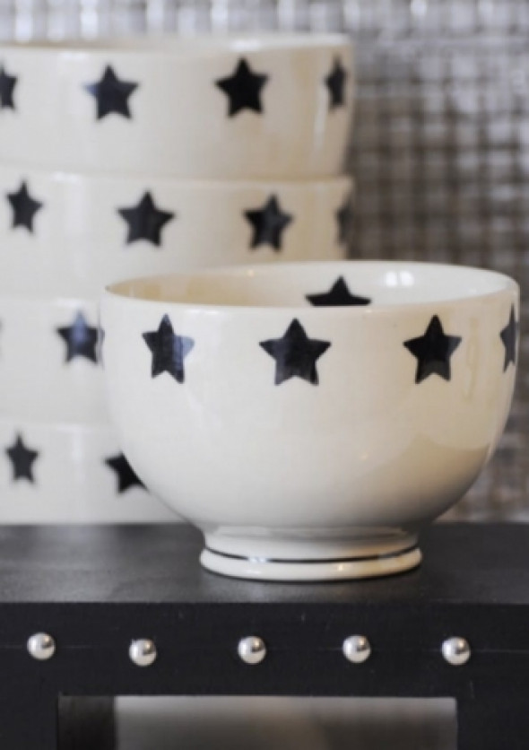 Miseczka w czarne gwiazdy - ceramika Bolesławiec I