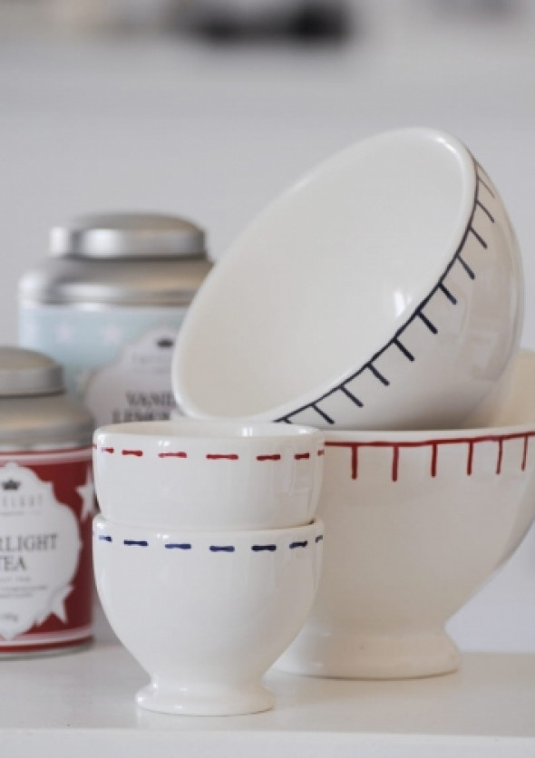 Miseczki z niebieskimi wzorami STICH BLUE (2 sztuki M/S)