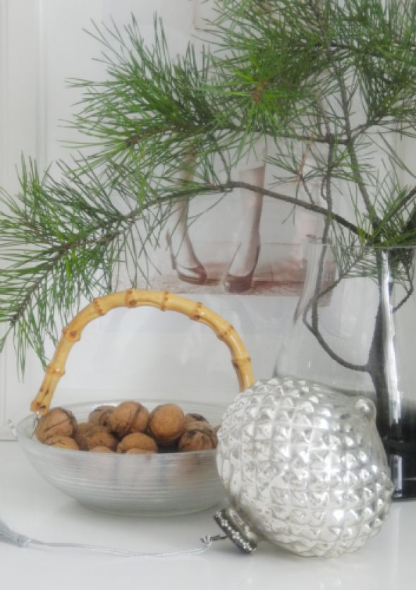 Miska ze szkła z bambusowym uchwytem MILO