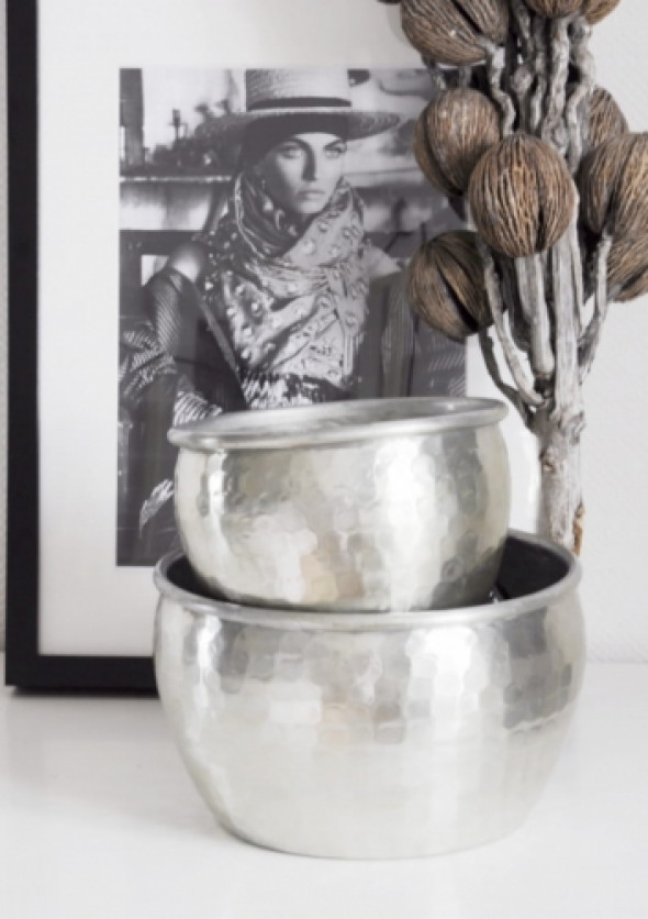 Osłonka na doniczkę z metalu MOROCCAN