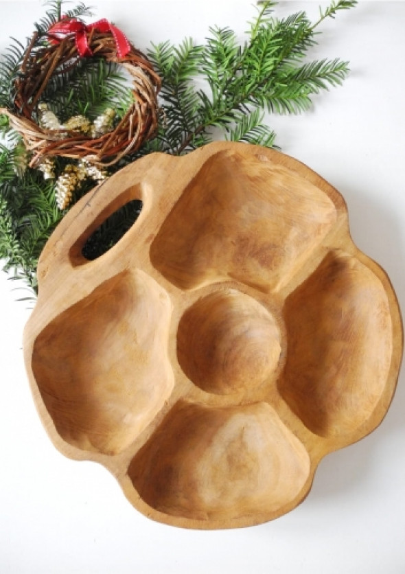 Patera z drewna TEAK