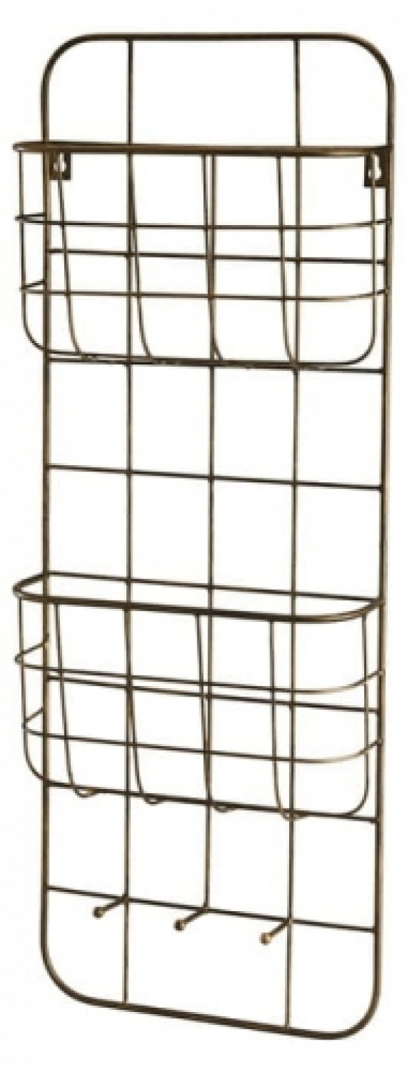 Półka gazetnik metalowa do zawieszenia Black Long